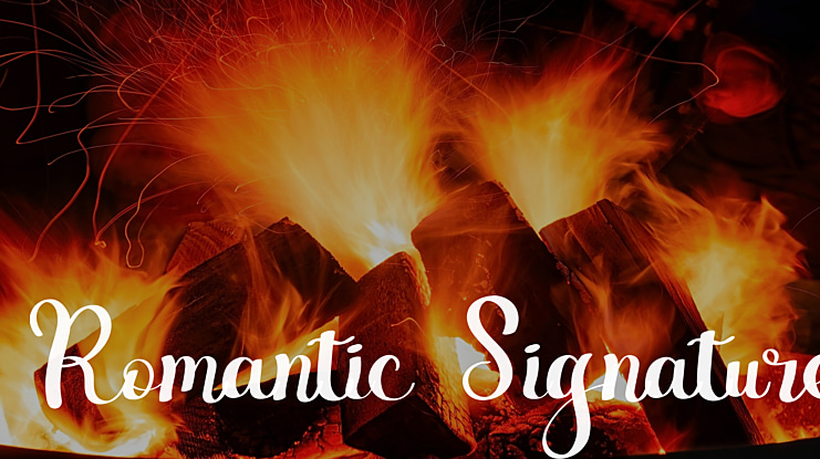 Romantic Signature Font