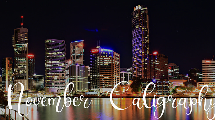 November Caligraphy Font
