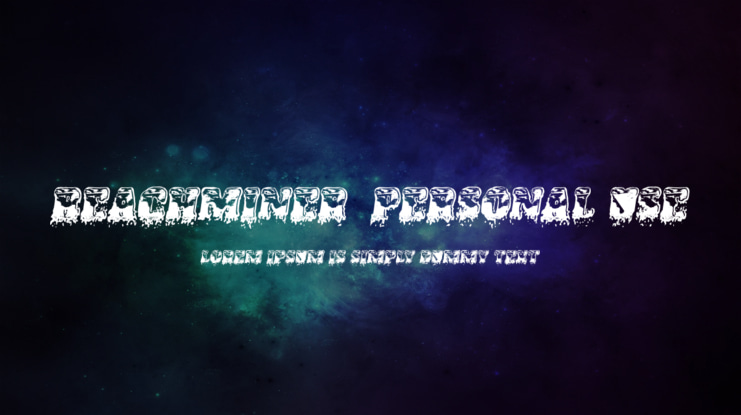 BEACHMINER  PERSONAL USE Font