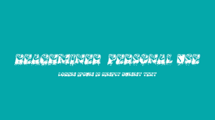 BEACHMINER  PERSONAL USE Font