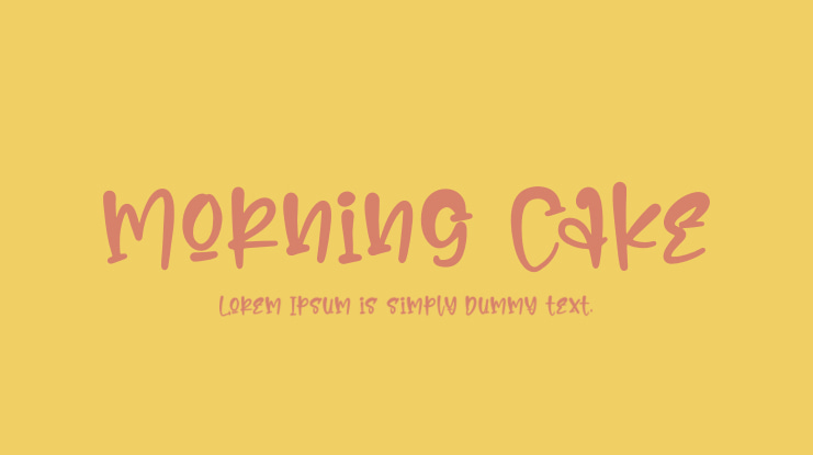 Morning Cake Font