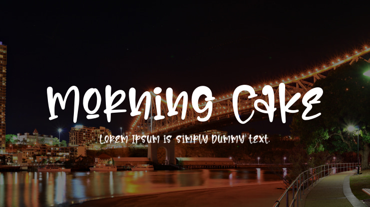 Morning Cake Font