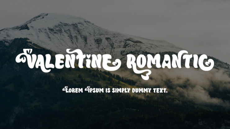 Valentine Romantic Font
