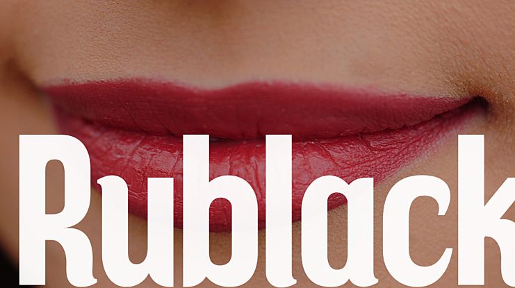 Rublack Font