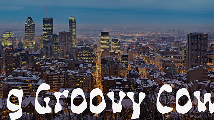 g Groovy Cow Font