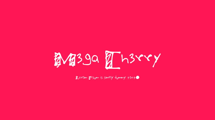 Mega Cherry Font