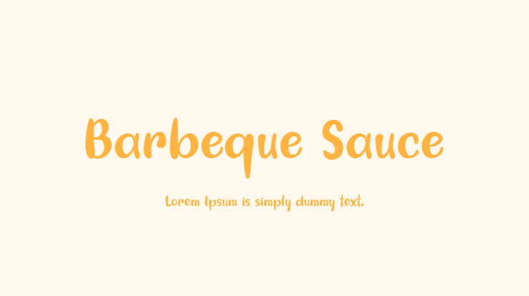 Barbeque Sauce Font
