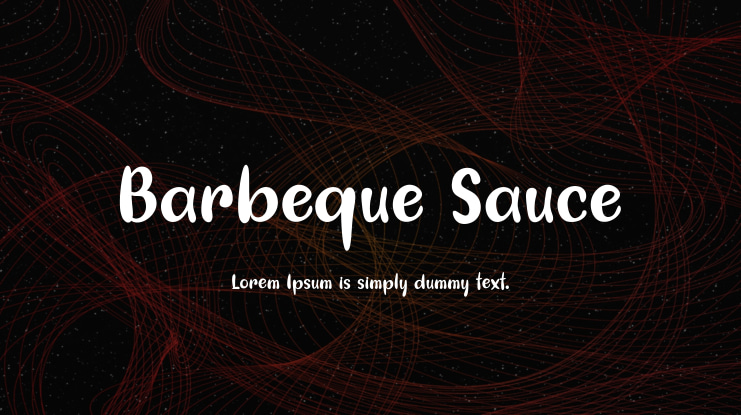 Barbeque Sauce Font