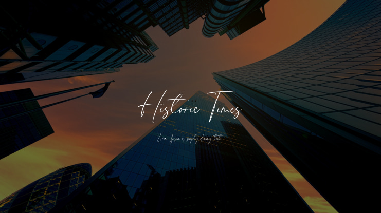Historic Times Font