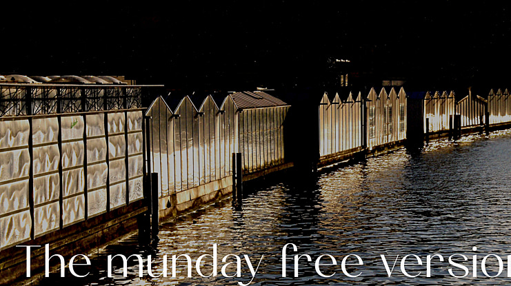 The munday free version Font