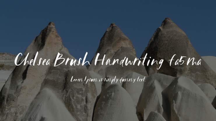 Chelsea Brush Handwriting_fa5ma Font