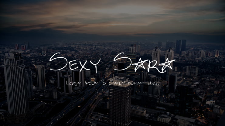 Sexy Sara Font