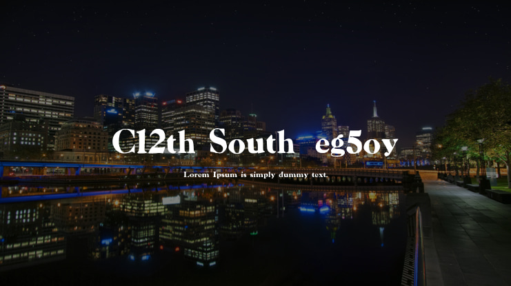 C12th South_eg5oy Font