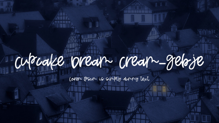 Cupcake Dream Cream_gebje Font