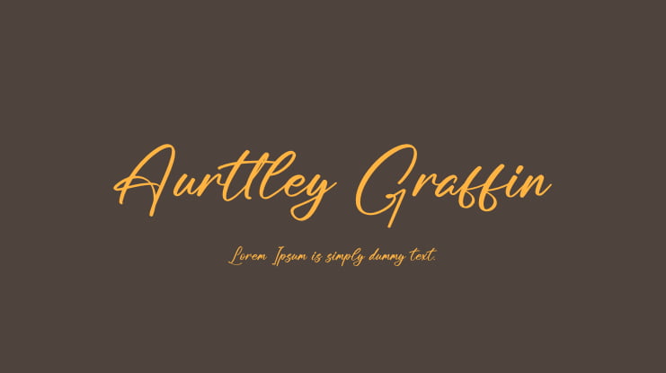 Aurttley Graffin Font