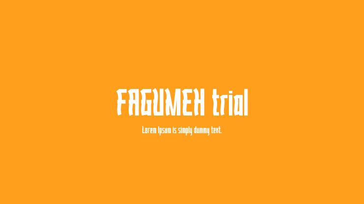 FAGUMEH trial Font