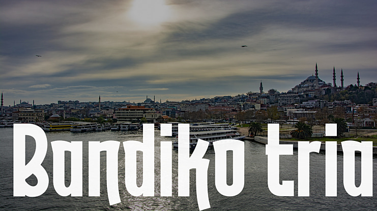 Bandiko trial Font