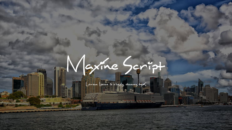 Maxine Script Font