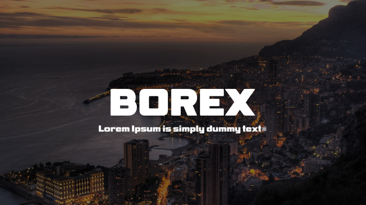 BOREX Font Family