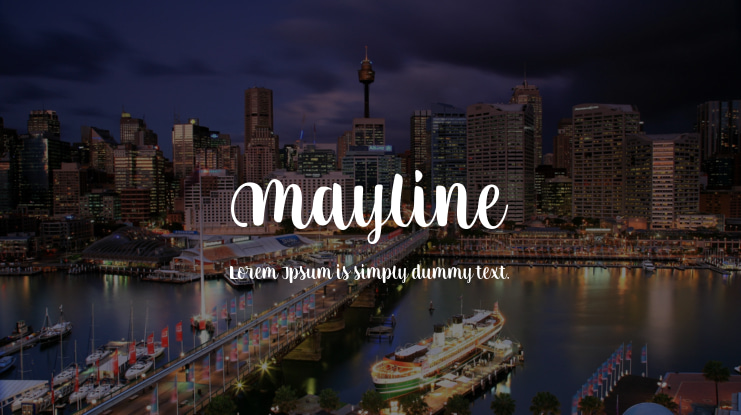 Mayline Font