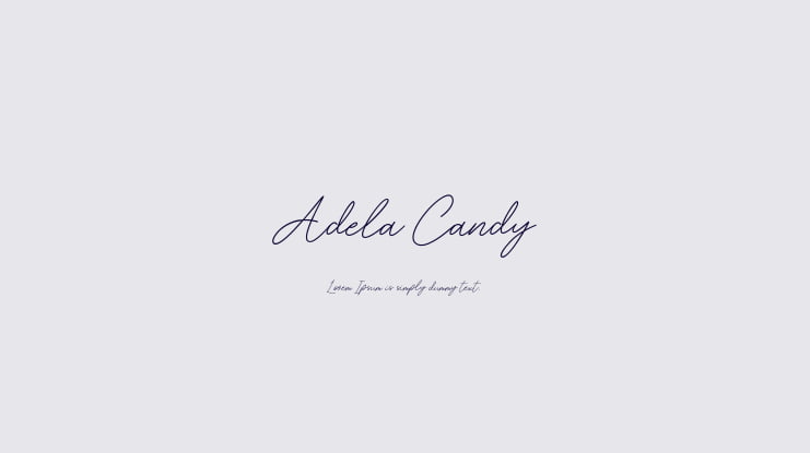 Adela Candy Font