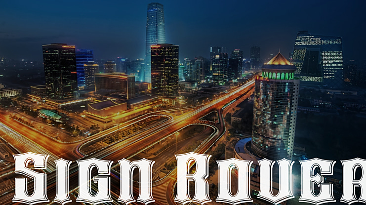 Sign Rover Font