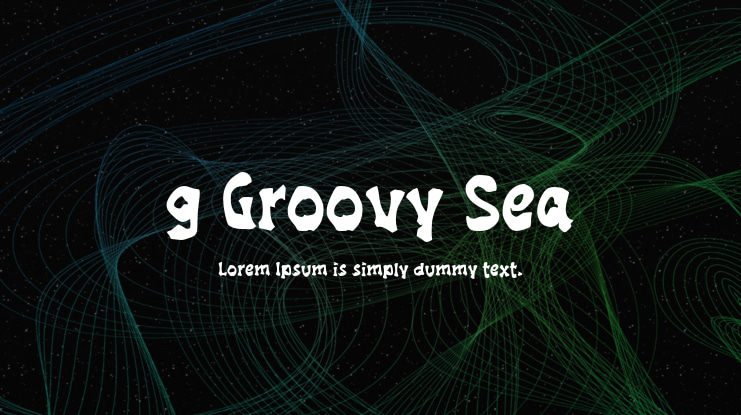 g Groovy Sea Font