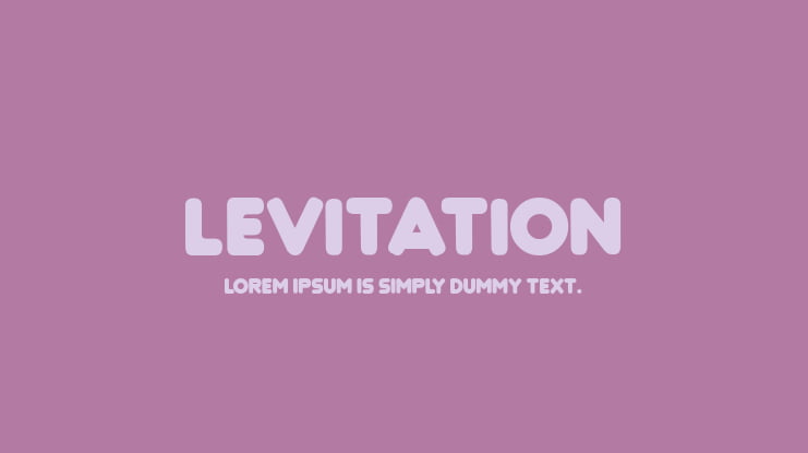 Levitation Font