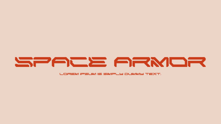 SPACE ARMOR Font
