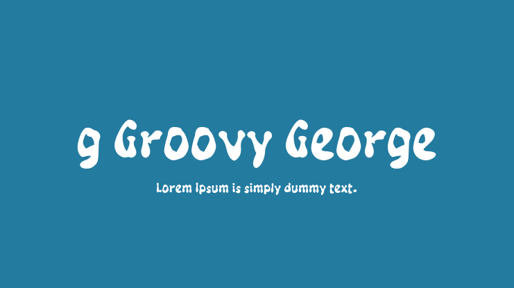 g Groovy George Font