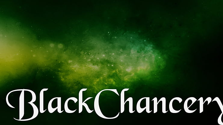 BLACK CHANCERY Font