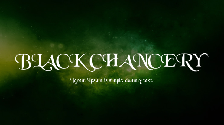 BLACK CHANCERY Font