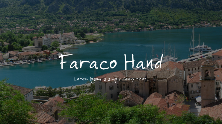 Faraco Hand Font