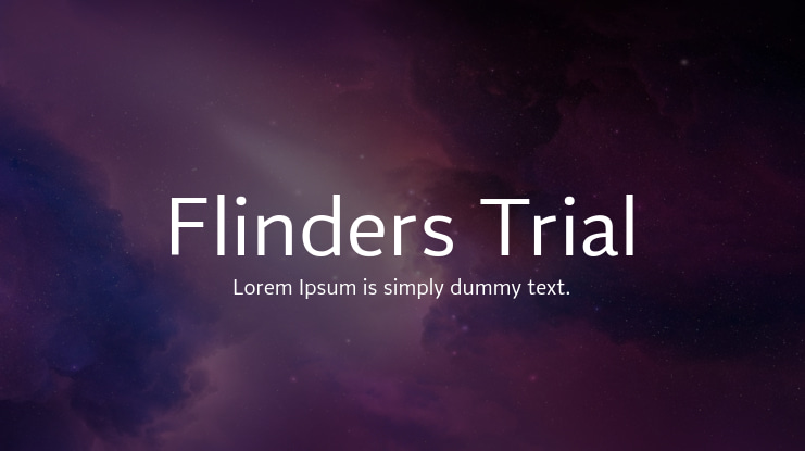 Flinders Trial Font Family