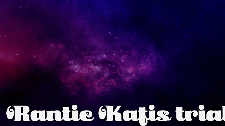 Rantic Kafis trial Font