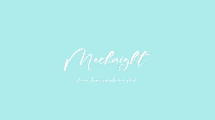 Mecknight Font
