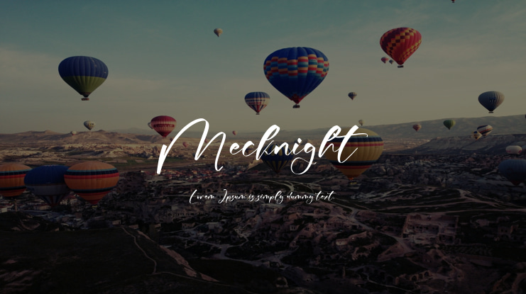 Mecknight Font