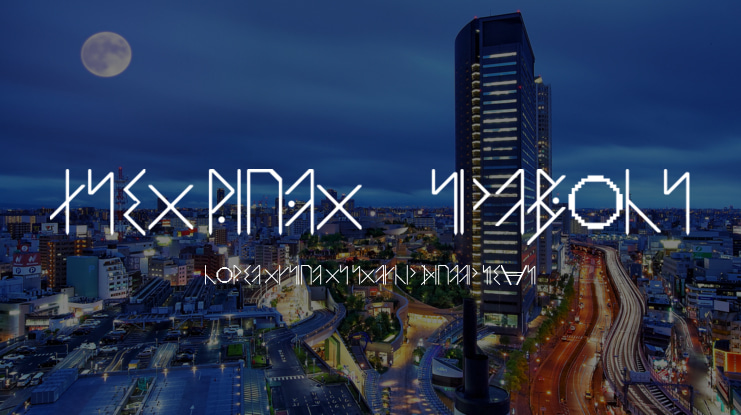 Asei Runic Symbols Font