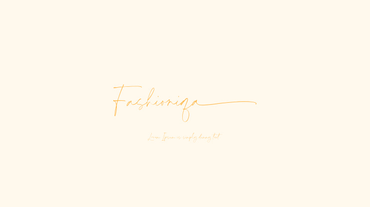 Fashioniqa Font
