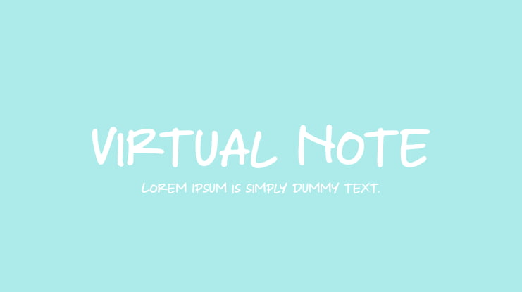 Virtual Note Font