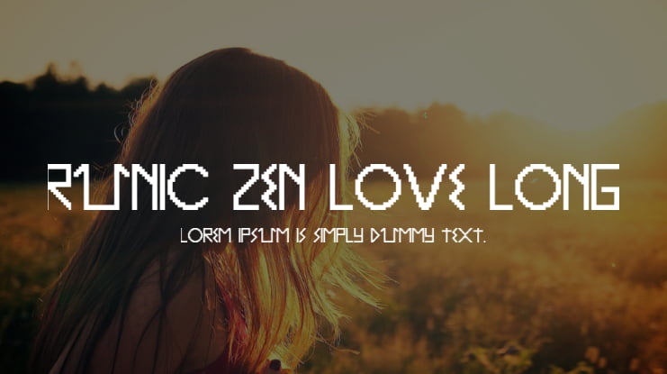 Runic Zen Love Long Font Family
