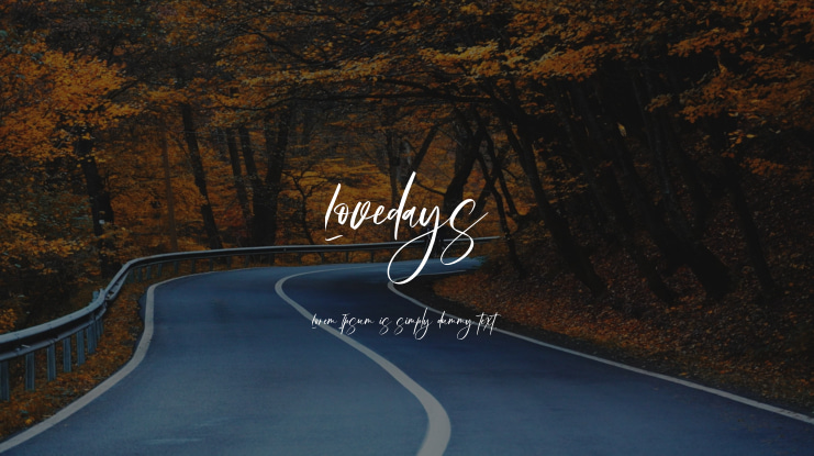Lovedays Font