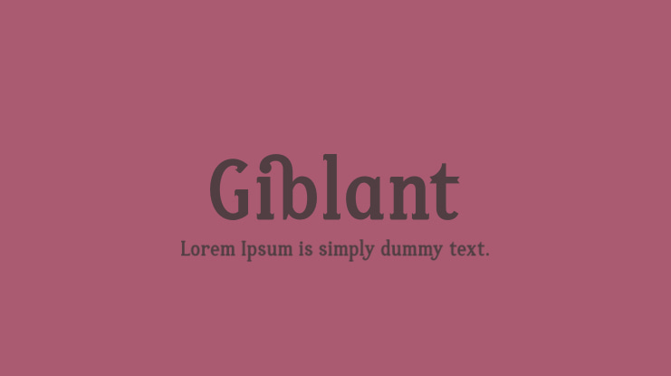 Giblant Font