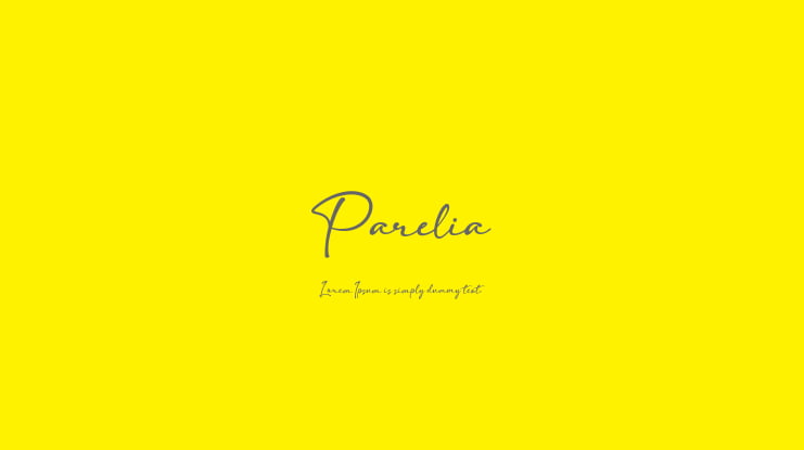Parelia Font