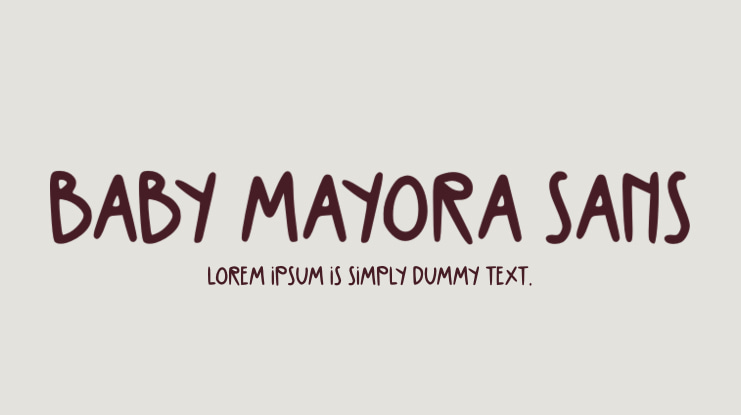 Baby Mayora Sans Font Family