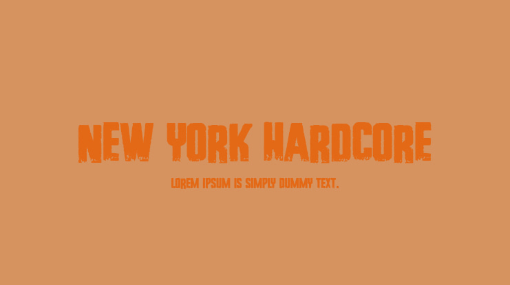 New York Hardcore Font