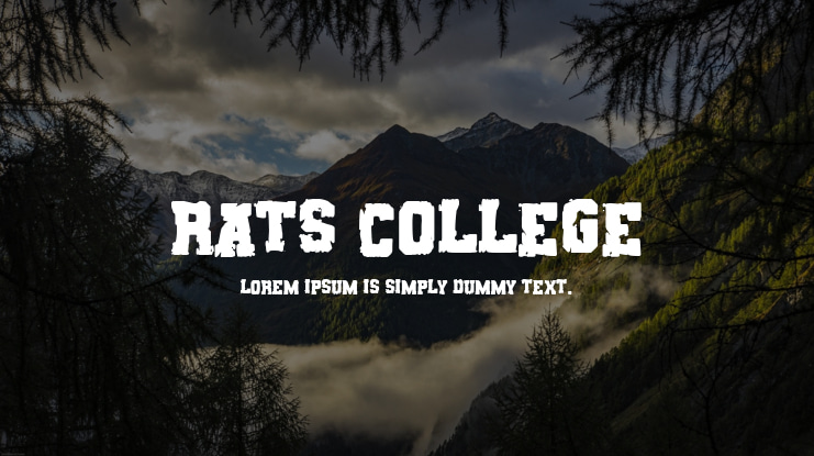 Rats College Font