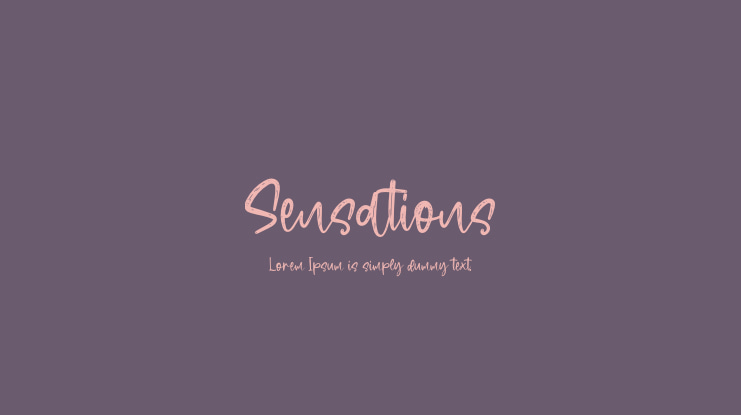 Sensations Font