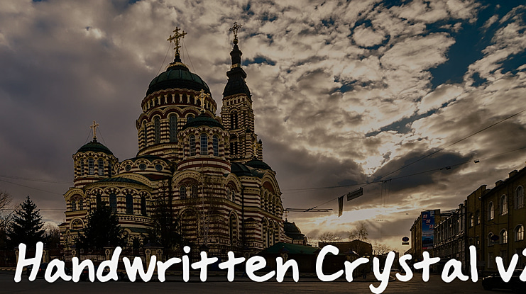 Handwritten Crystal Font