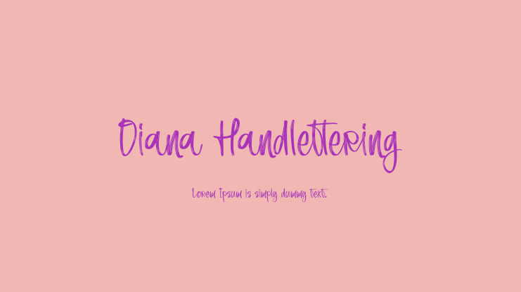 Diana Handlettering Font